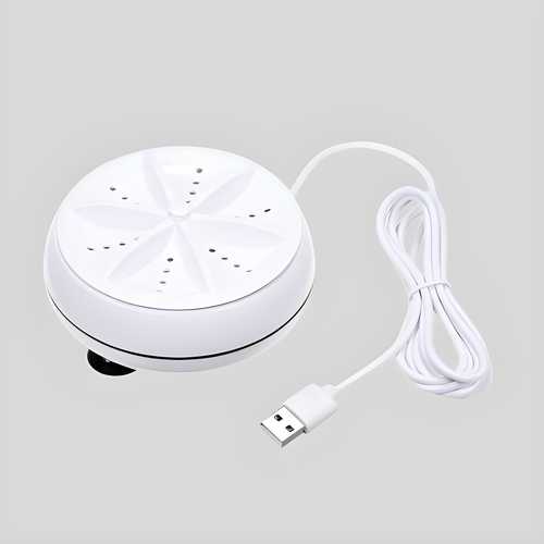 Portable Mini Washing Machine (2-in-1 Ultrasonic Cleaner)
