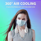 Portable Bladeless Hanging Rechargeable Neck Fan